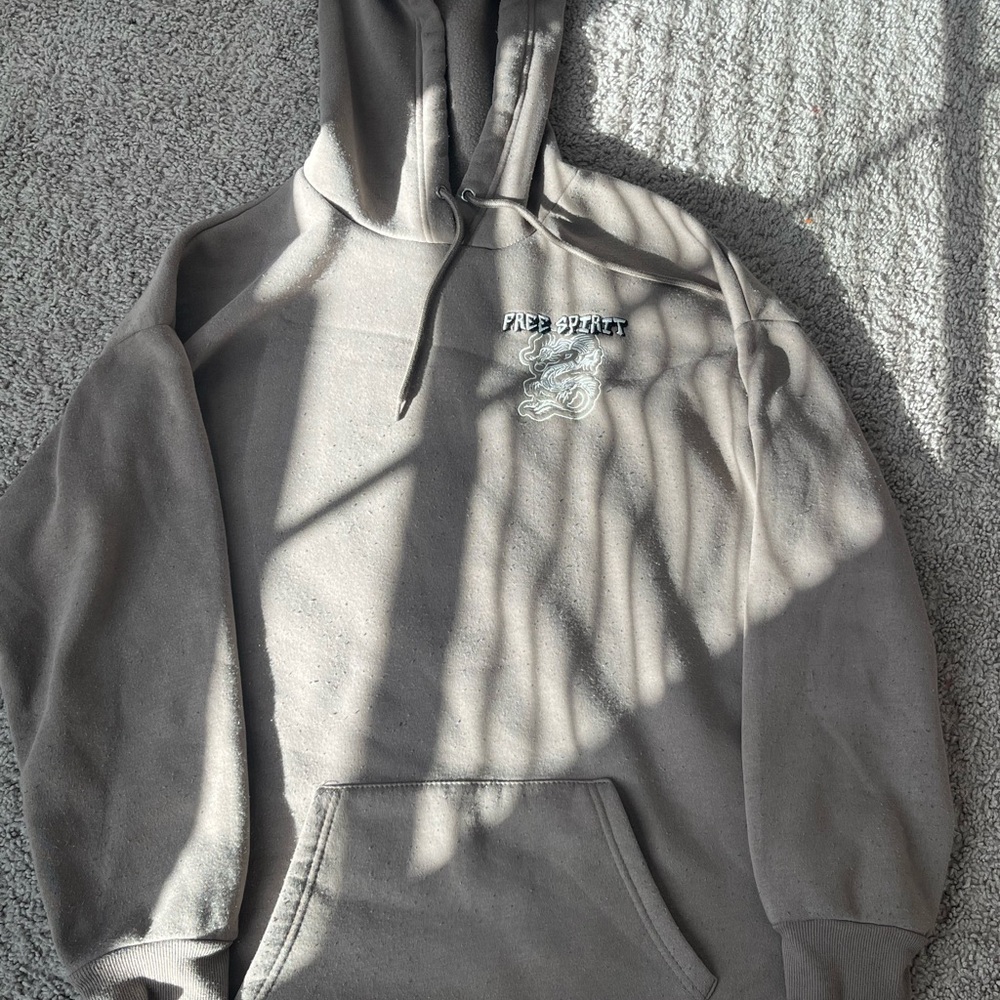 PacSun Gray Chunky Knit Sweater Oversized Cozy